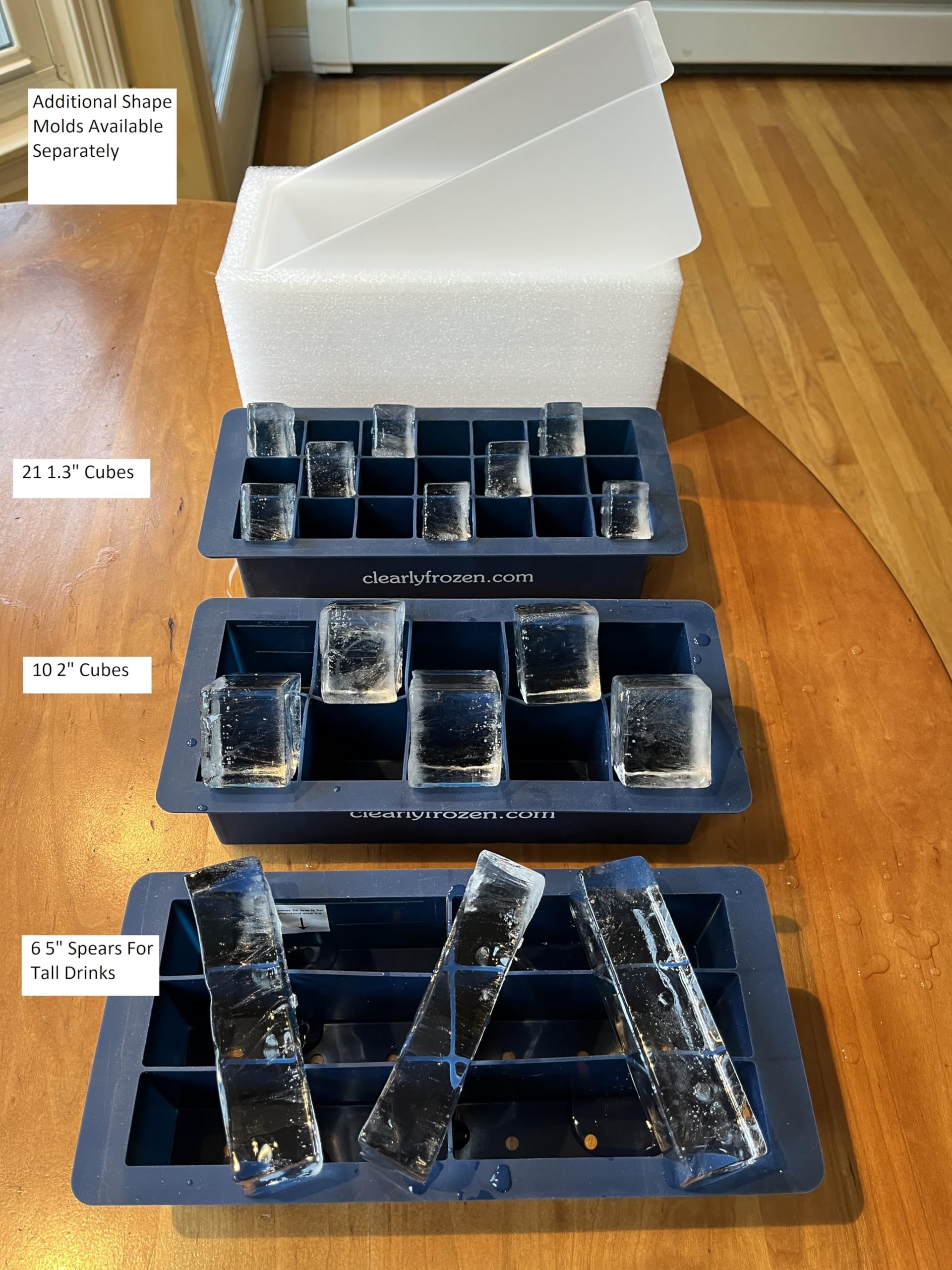 ClearlyFrozen directional freezing technology yields crystal-clear ice for elevated drinks.