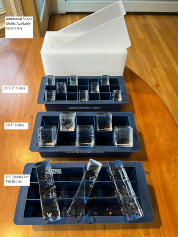 ClearlyFrozen directional freezing technology yields crystal-clear ice for elevated drinks.