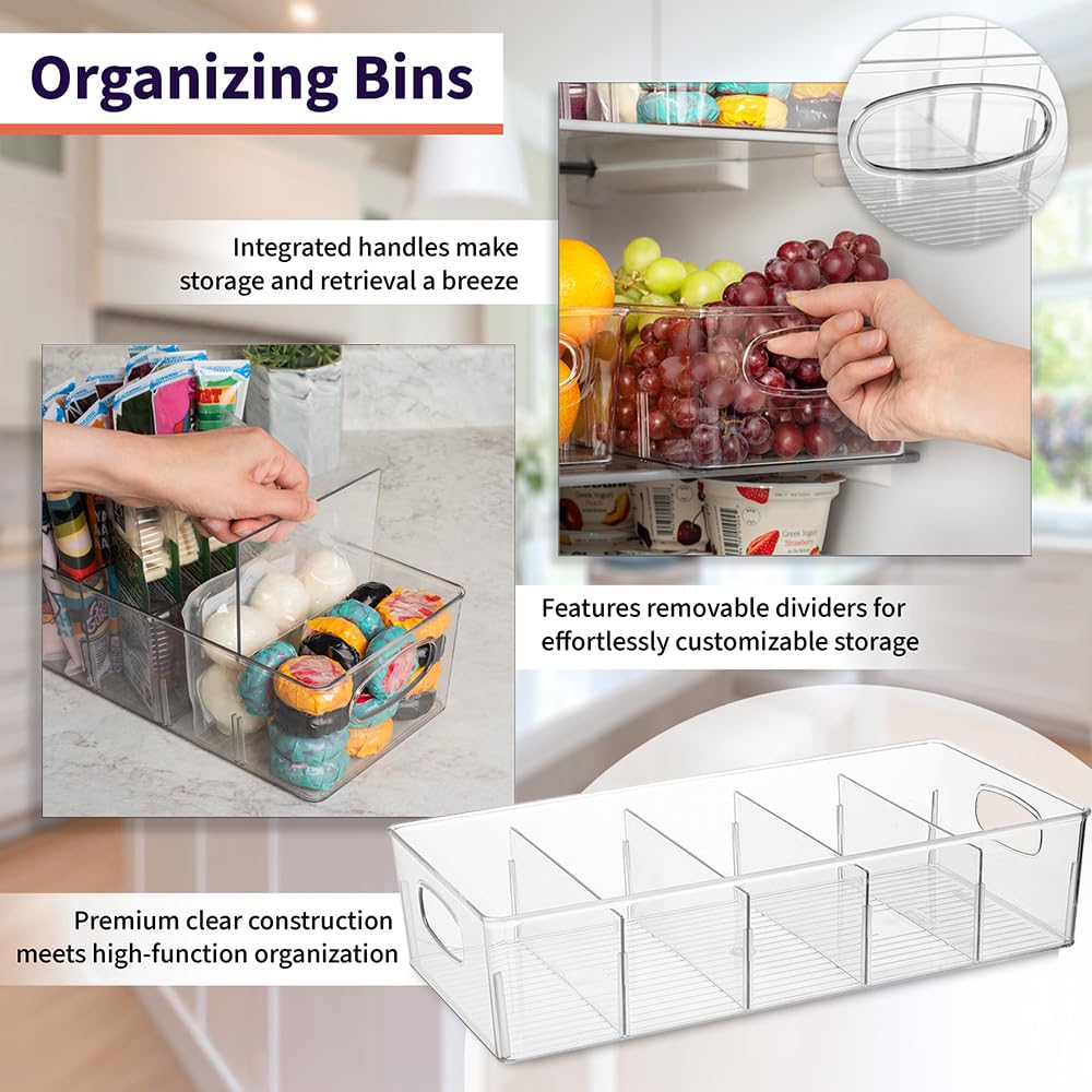 ClearSpace BPA-free clear bin with built-in handles for portable organization