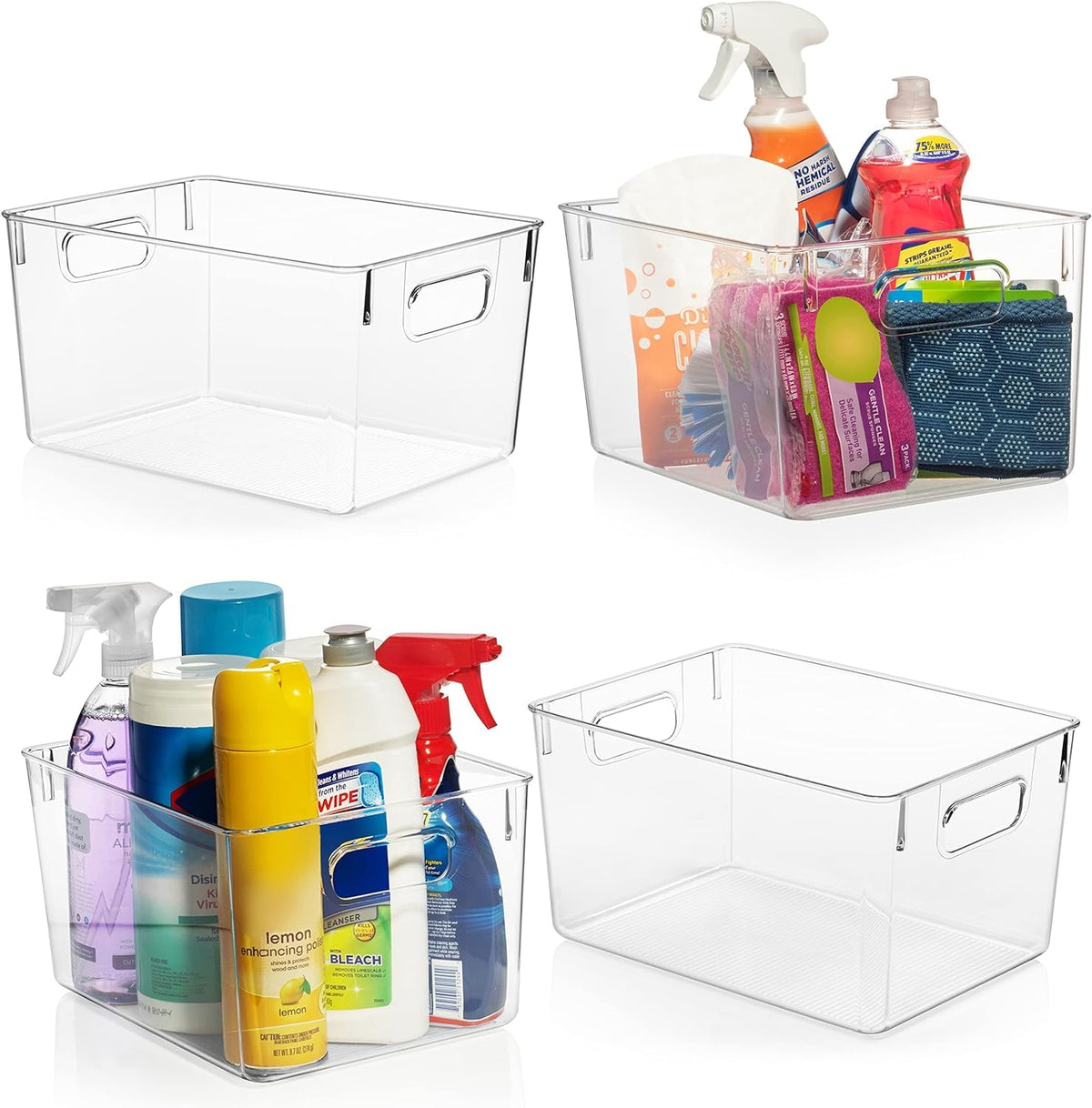 ClearSpace pantry bin with easy-grip handles for organized storage