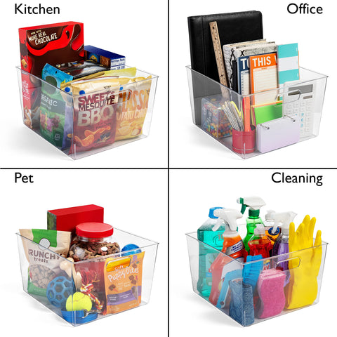 ClearSpace clear plastic bin is durable and easy to clean