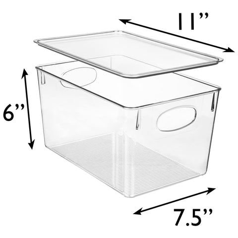 ClearSpace BPA-free bin that is food safe and easy to clean.