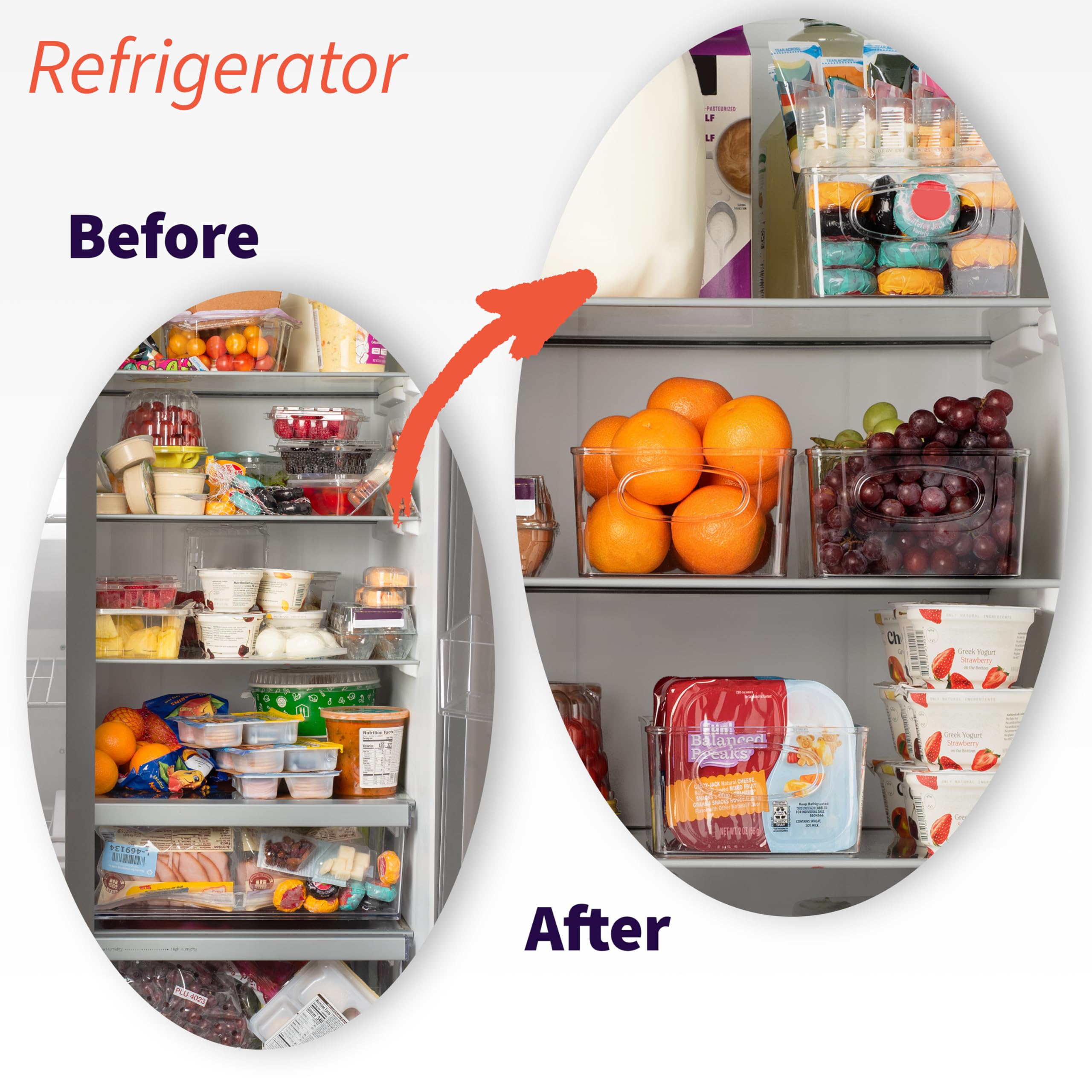 ClearSpace four-pack pantry bins help maintain tidy shelves and efficient meal prep.