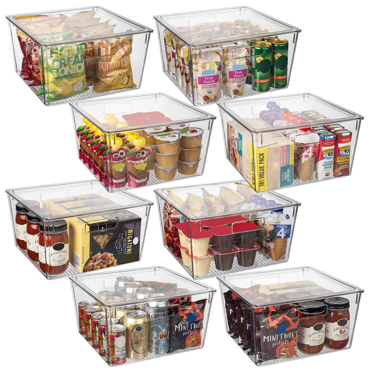 ClearSpace XL fridge-bin-with-lid for easy fridge organization and quick access
