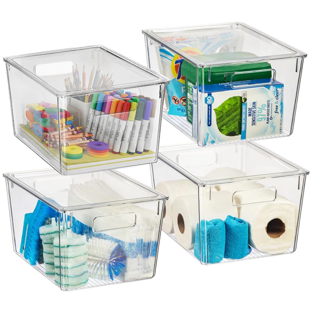 ClearSpace X-Large storage bin with lid for pantry organization and easy access