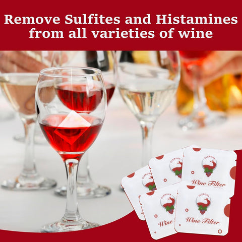 Clerona filter used with champagne for a smoother tasting experience