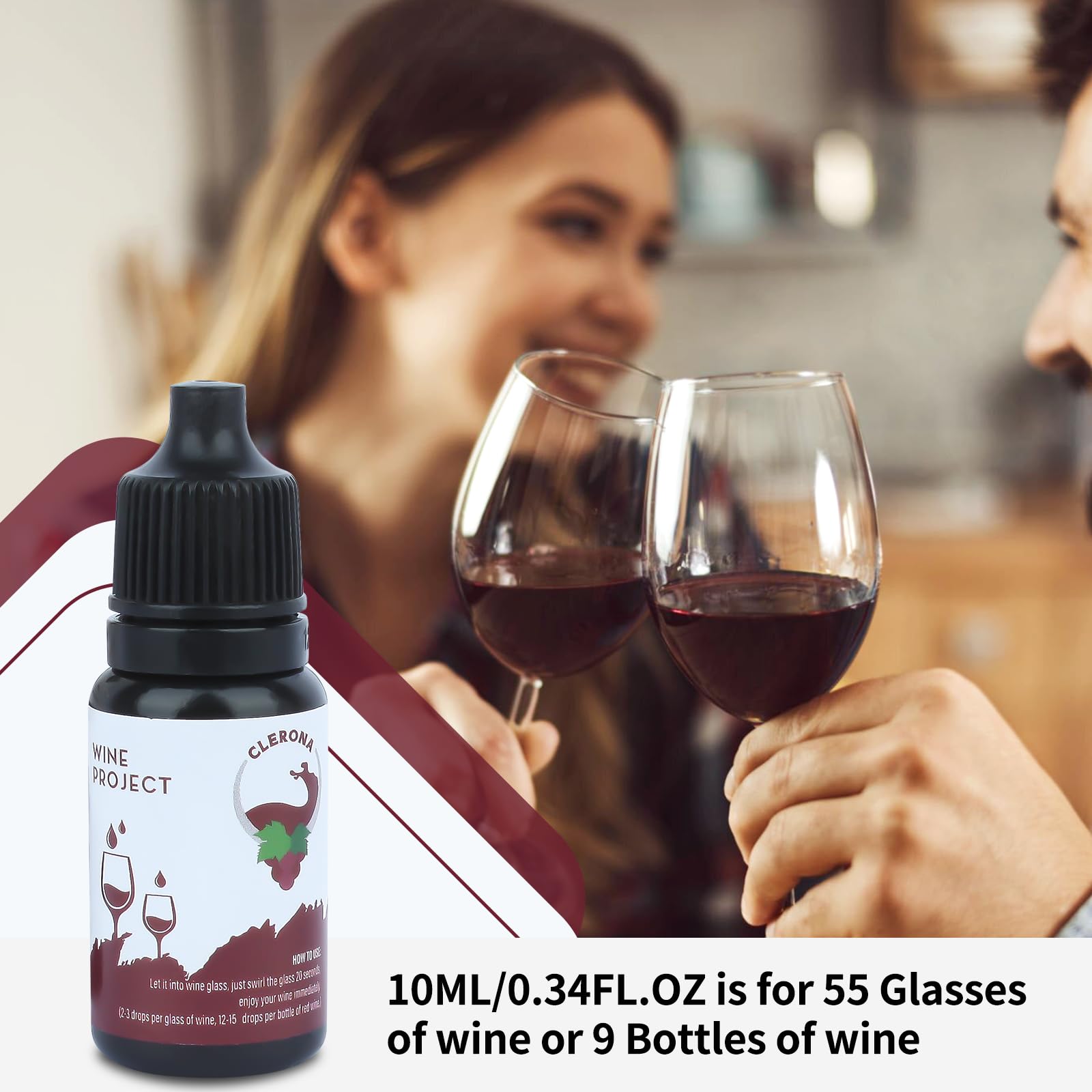 Clerona compact 10ml bottle packaging ideal for travel.