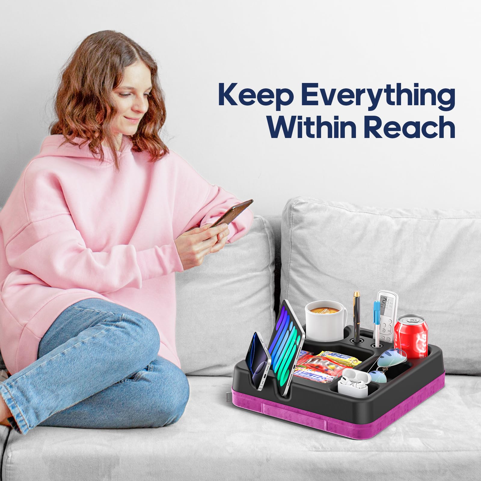 CLESOO versatile caddy suits movie nights, offices, and outdoor picnics
