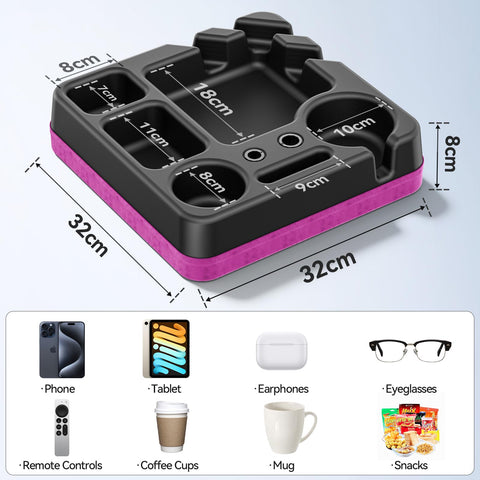 CLESOO portable couch cup holder with strap makes it easy to move