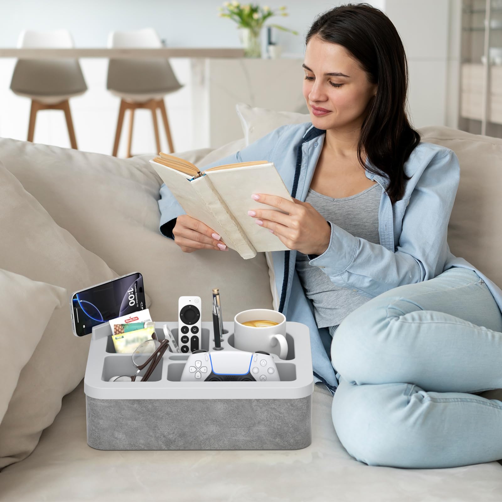CLESOO portable couch organizer suitable for travel and outdoors