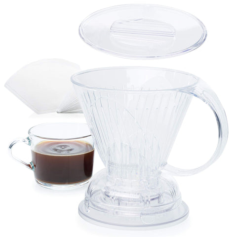 Clever Coffee Dripper with patented release valve for balanced immersion brewing