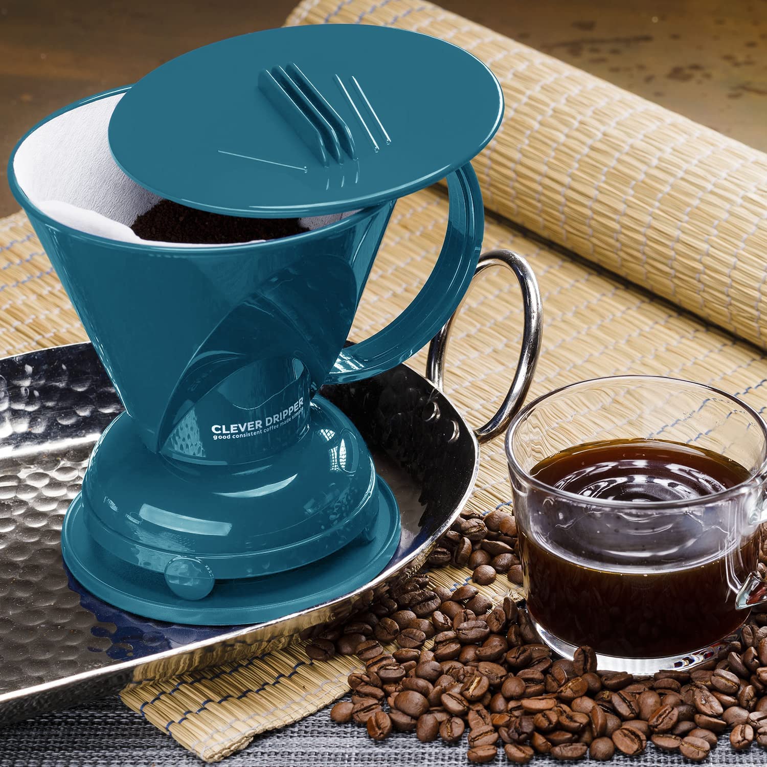 Clever Dripper in use for immersive brewing