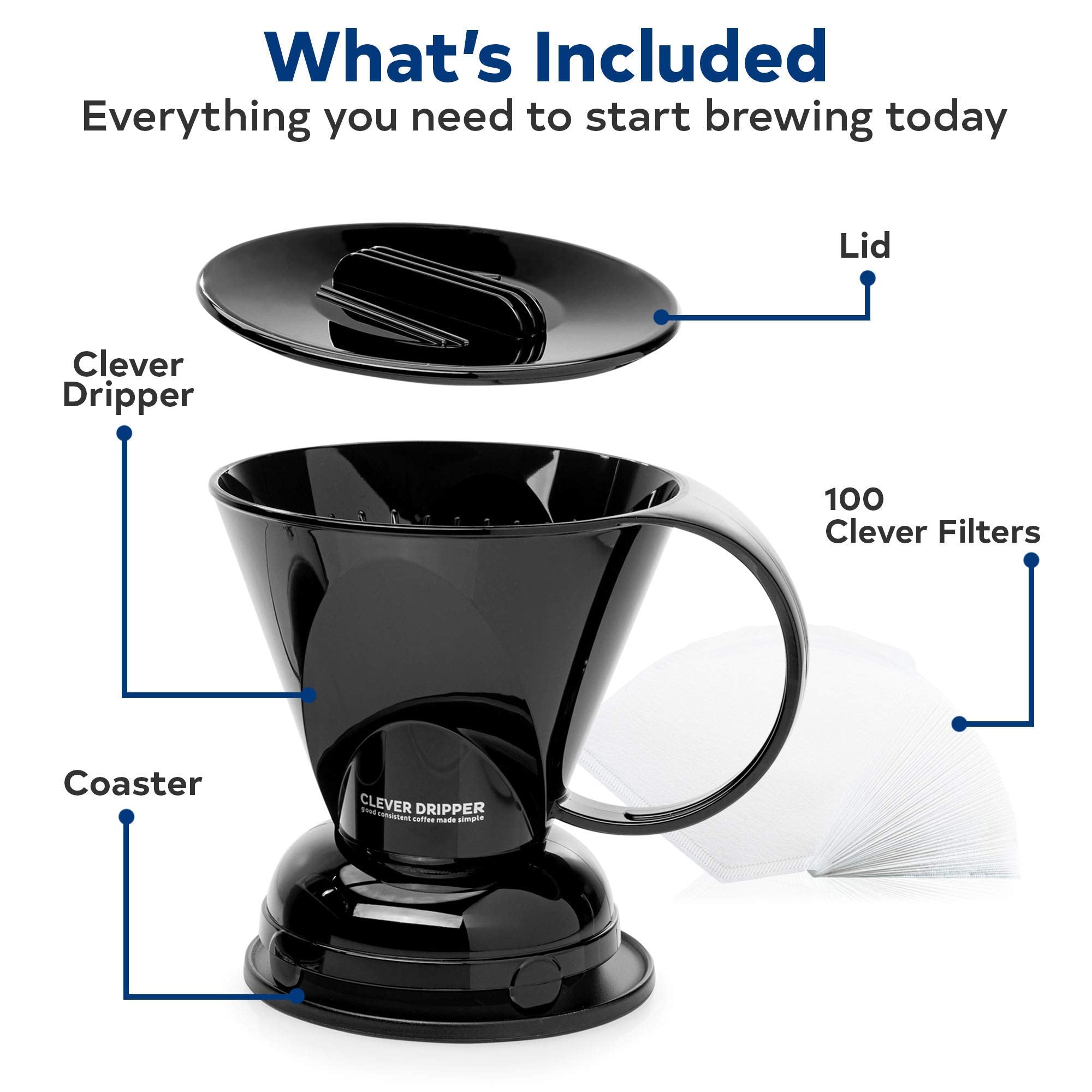 Clever Filters 100-count pack ensures consistent filtration and freshness