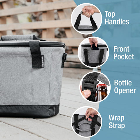 CleverMade Tahoe front pocket for dry, accessible valuables