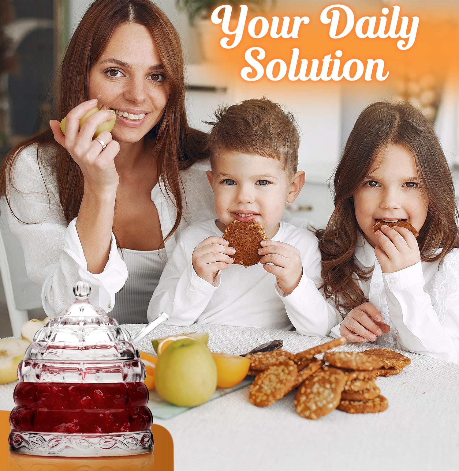 CLEVLI Crystal honey jar makes a thoughtful gift for beekeepers and kitchen lovers.