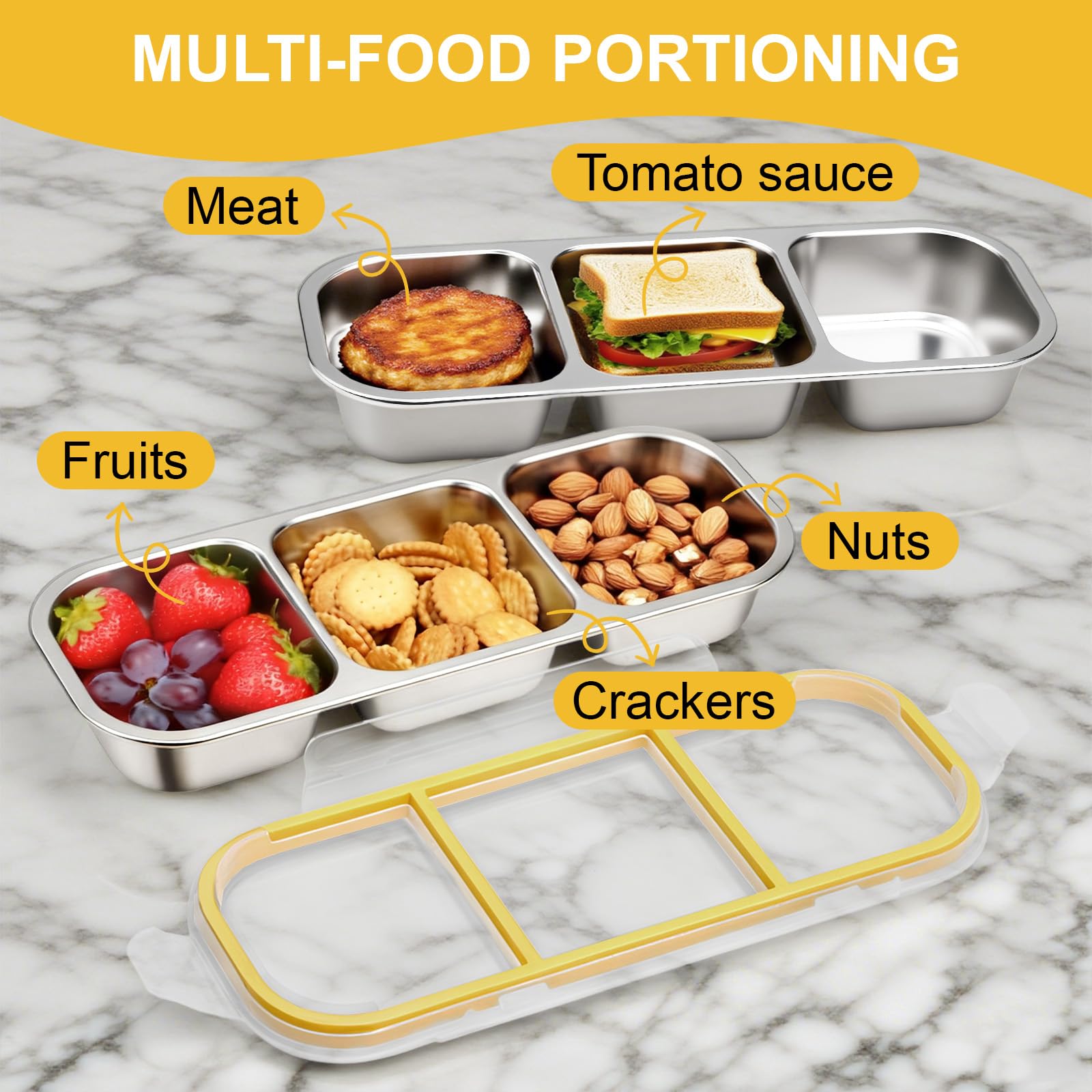CLFORLORGN three-compartment design prevents flavor mixing during travel