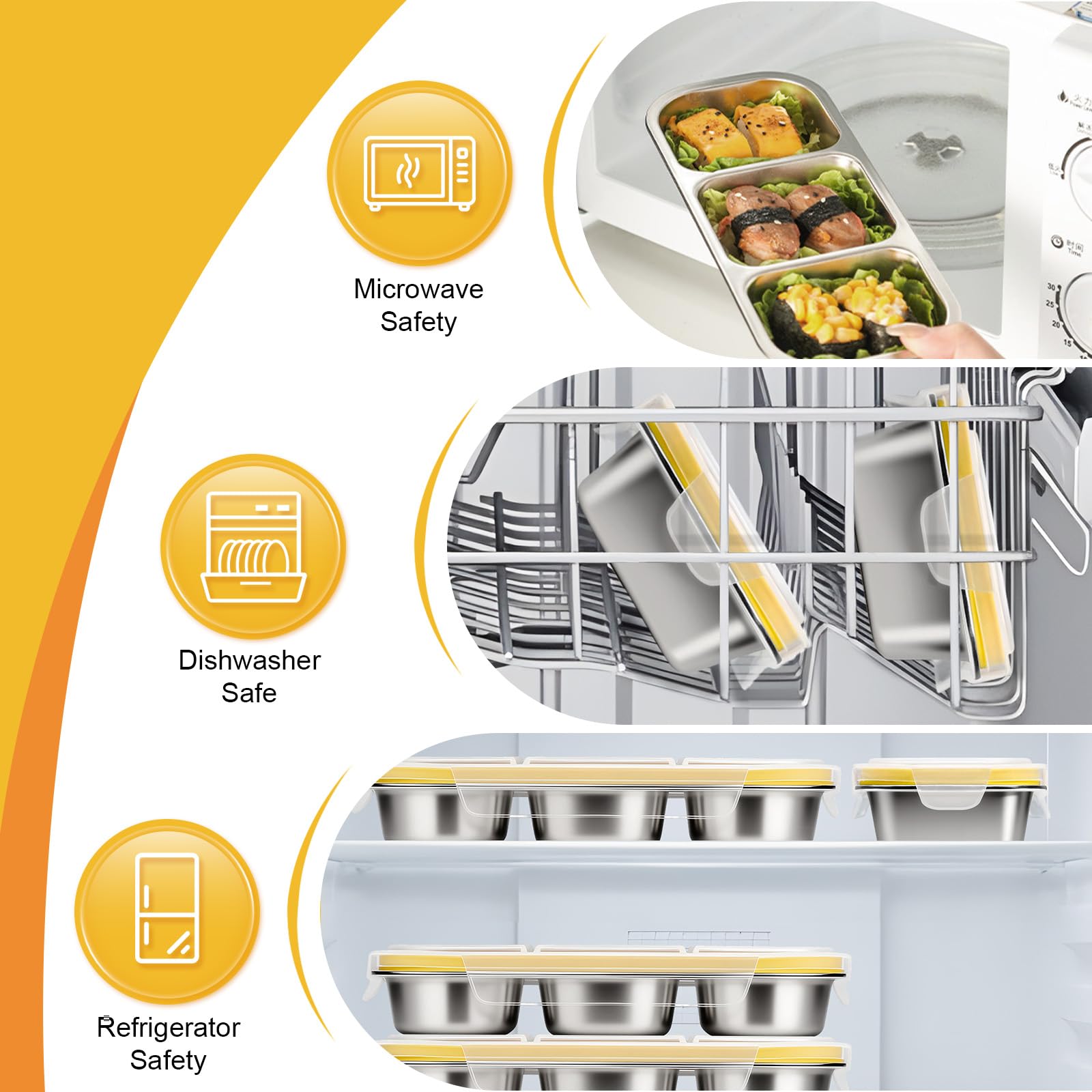 CLFORLORGN snack containers are easy to clean and reusable