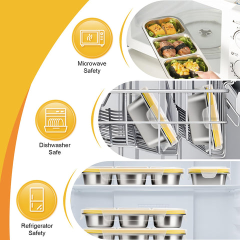 CLFORLORGN snack containers are easy to clean and reusable