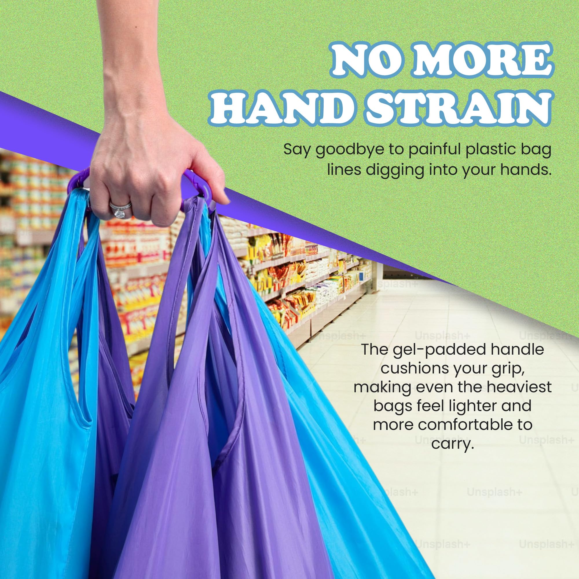 Click & Carry compact storage fits in car pocket or bag for easy access
