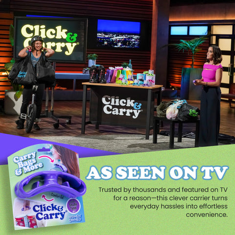 Click & Carry versatile uses for groceries, paint cans, or luggage