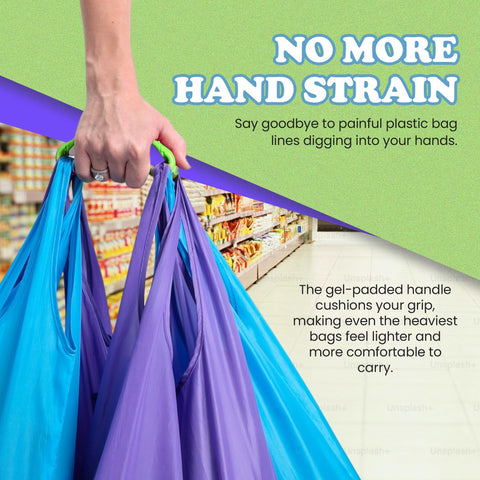 Click & Carry clips secure bags for a clutter-free travel setup.
