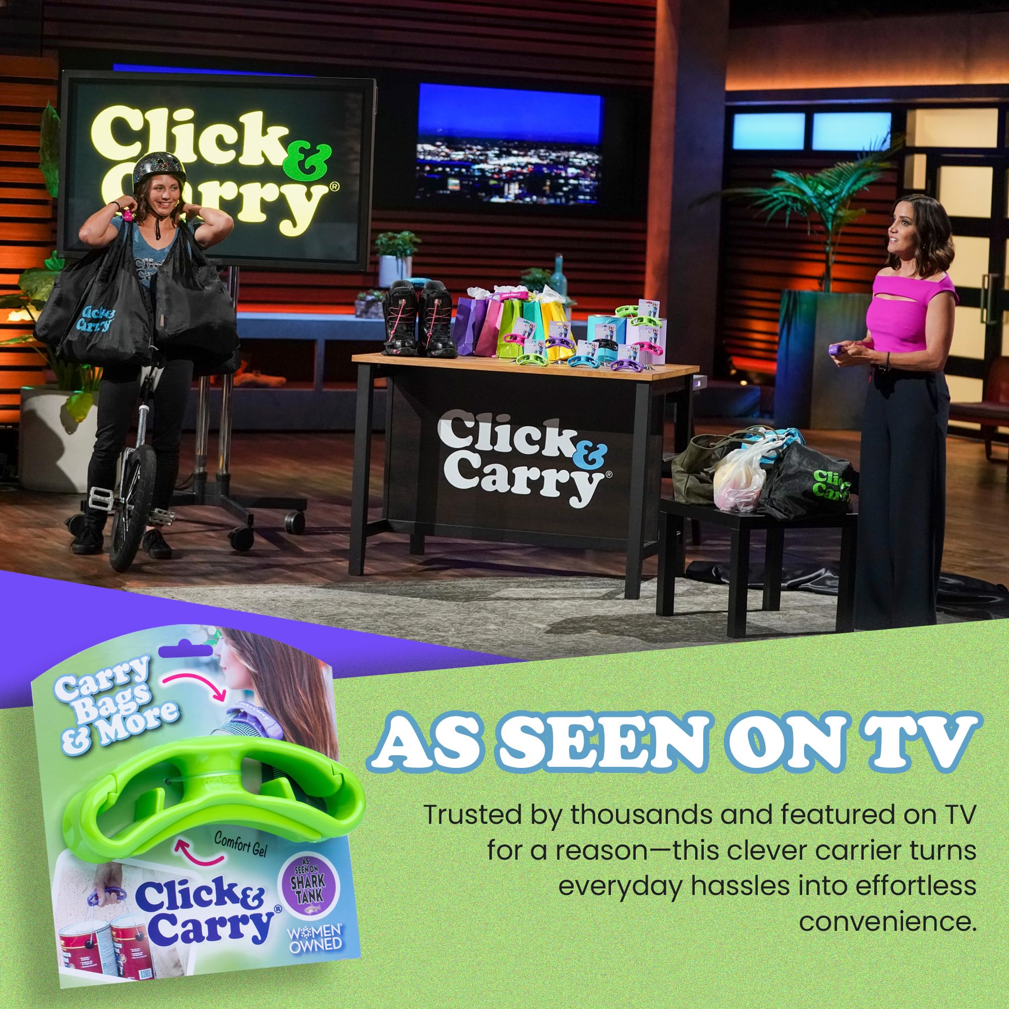 Click & Carry paint cans transport with stable, gel-padded support.