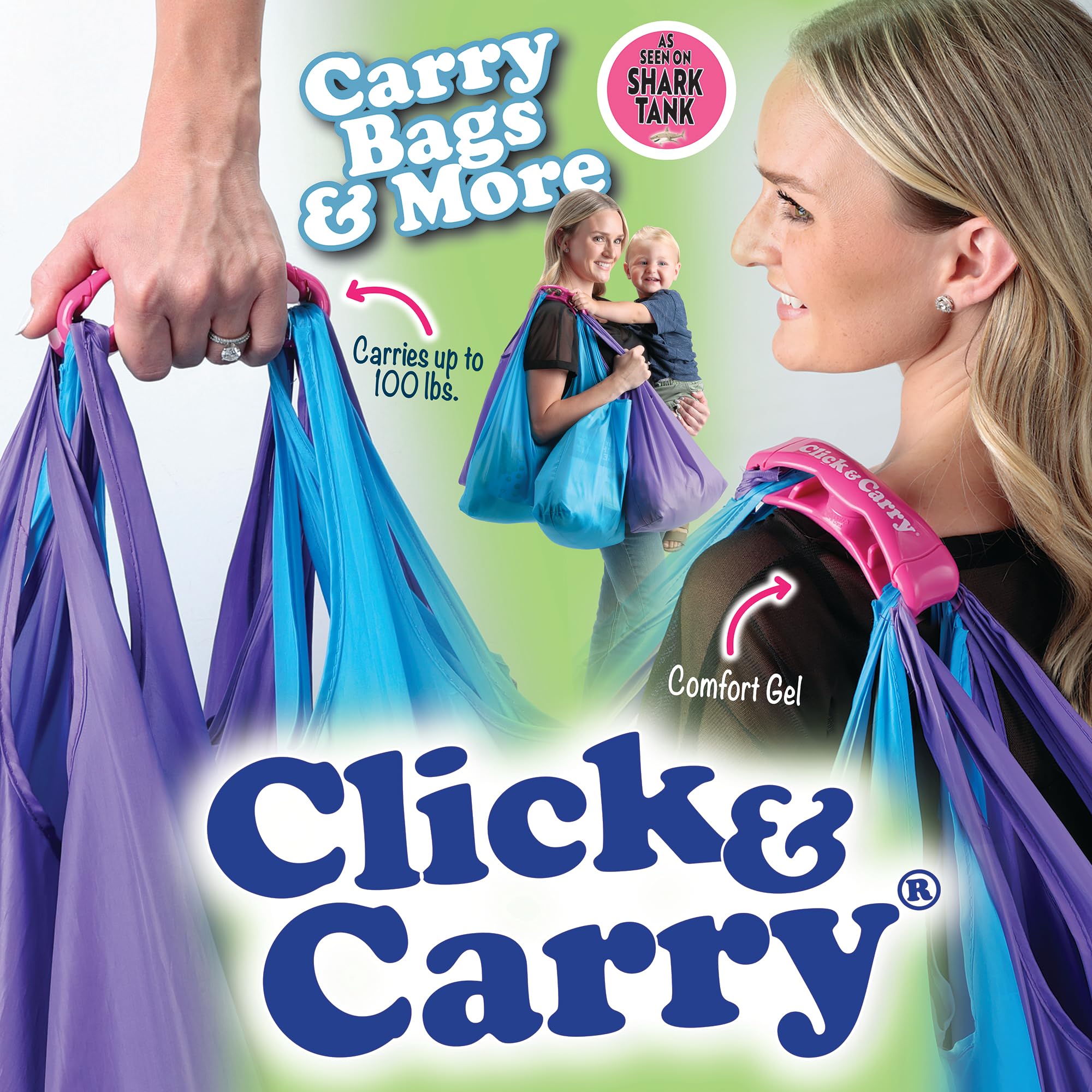 Click & Carry compact design fits in pocket for quick access