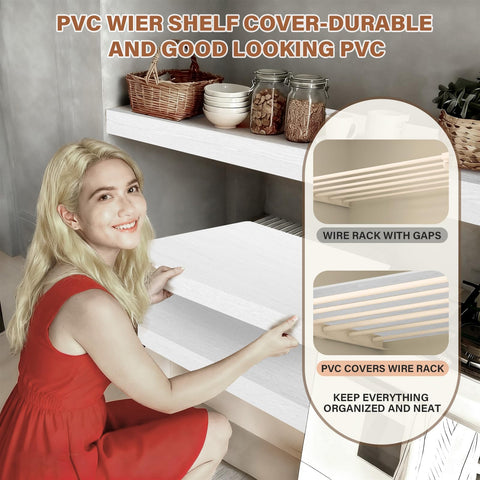 Clicliet shelf liner fits kitchen, pantry, fridge, and garage storage