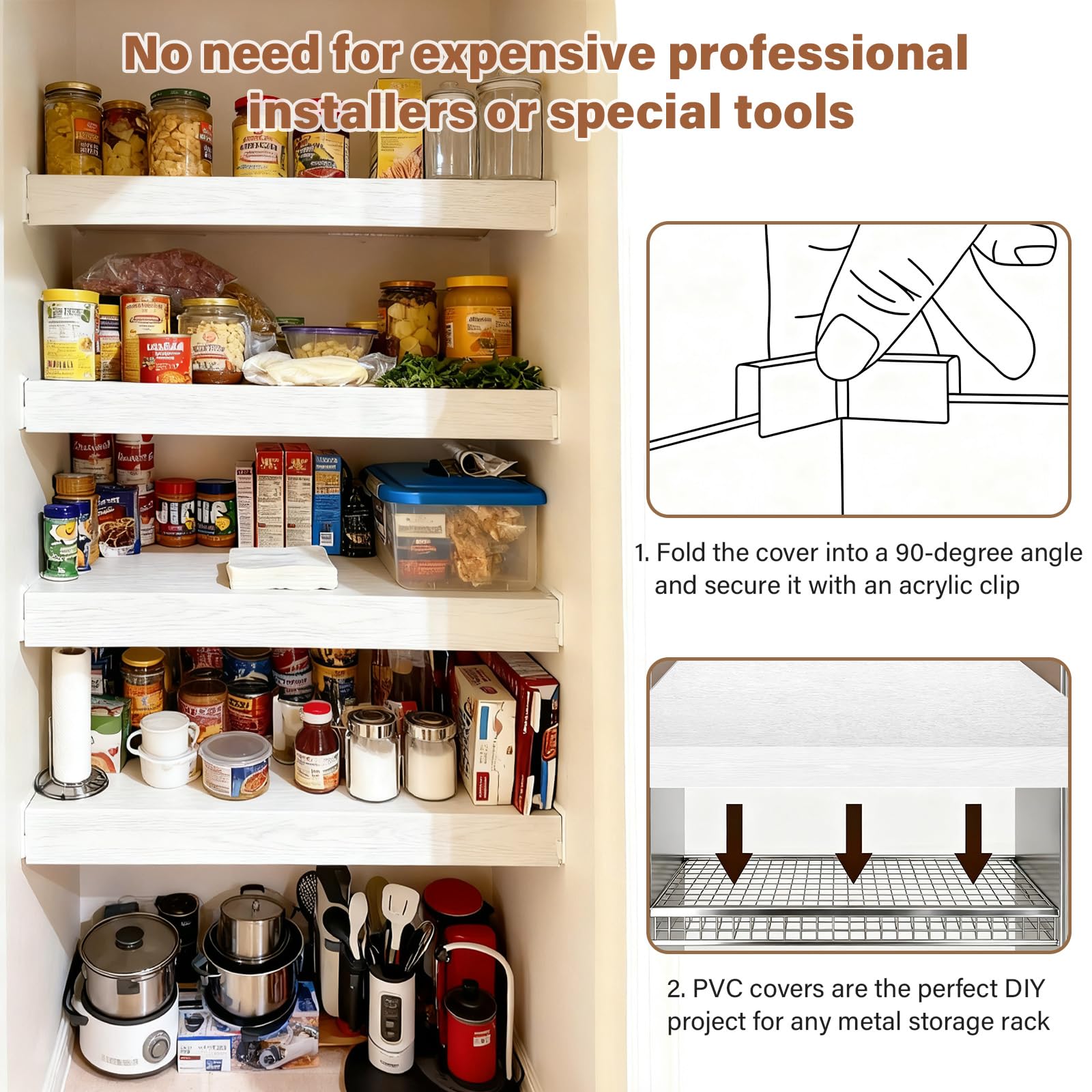Clicliet wire shelf liner waterproof and easy to wipe clean