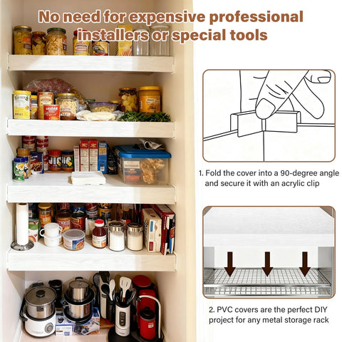 Clicliet wire shelf liner waterproof and easy to wipe clean