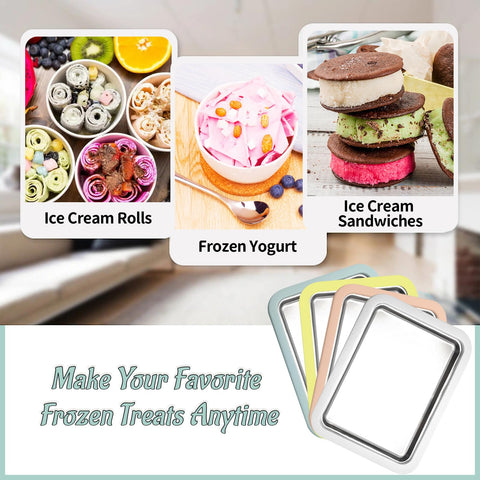 Climafusion frozen-yogurt-plate makes healthy-looking desserts for gatherings.