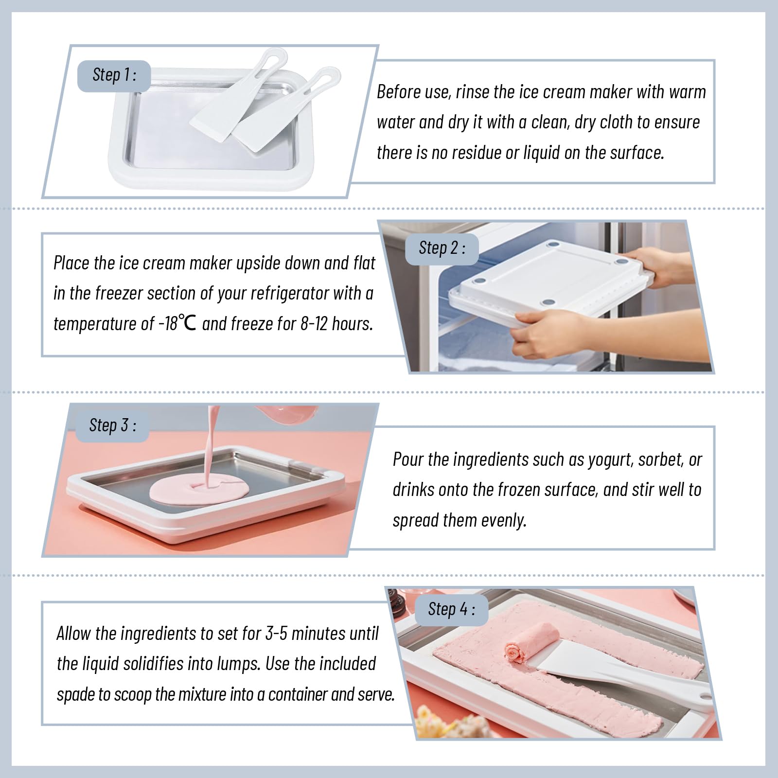Climafusion ice cream roll assembly demonstration for family fun