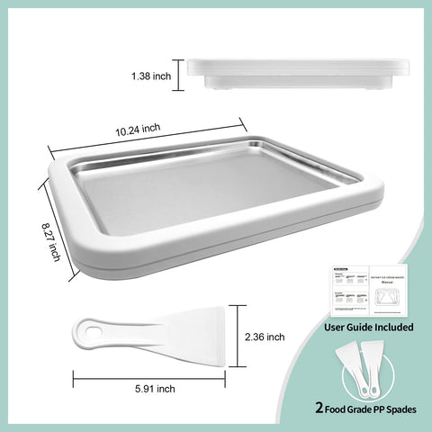 Climafusion ice cream spatula for smooth rolling and serving.