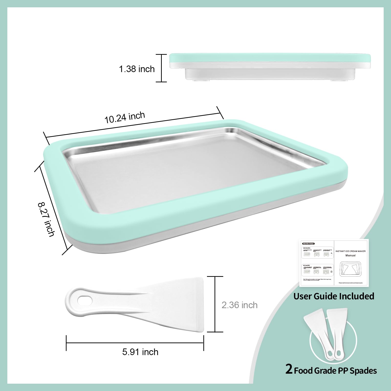 Climafusion instant ice cream maker set ready for creamy rolls and frozen treats.