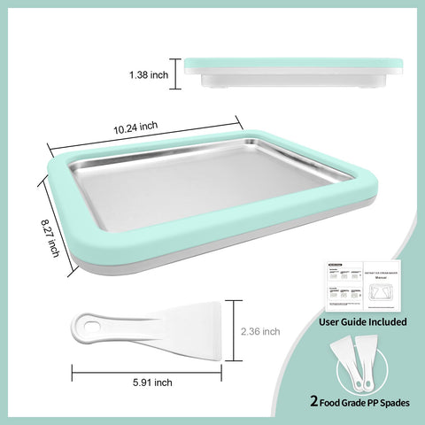 Climafusion instant ice cream maker set ready for creamy rolls and frozen treats.