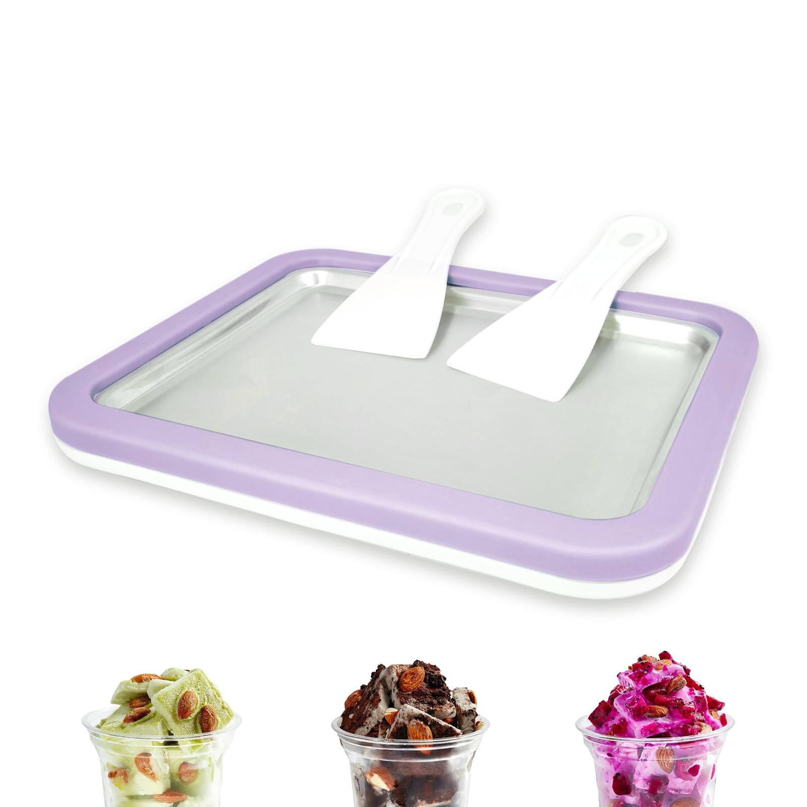 Climafusion rolled ice cream pan enabling quick, customizable homemade desserts.