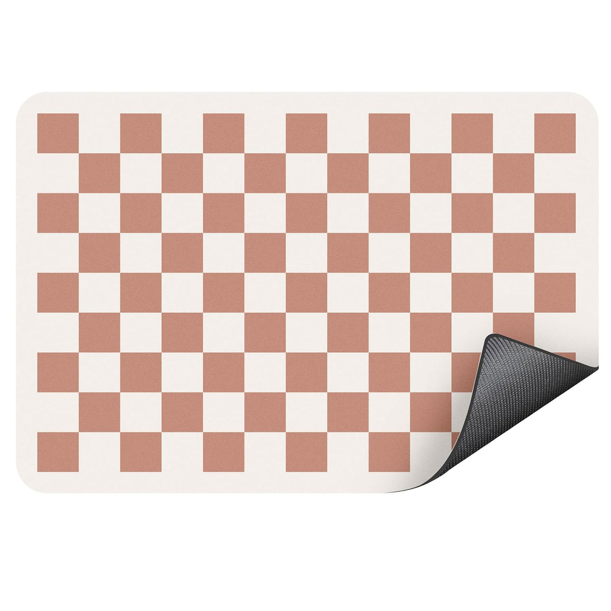 Clinuse Coffee Mats close-up highlights diatomite absorption for a drier kitchen counter.