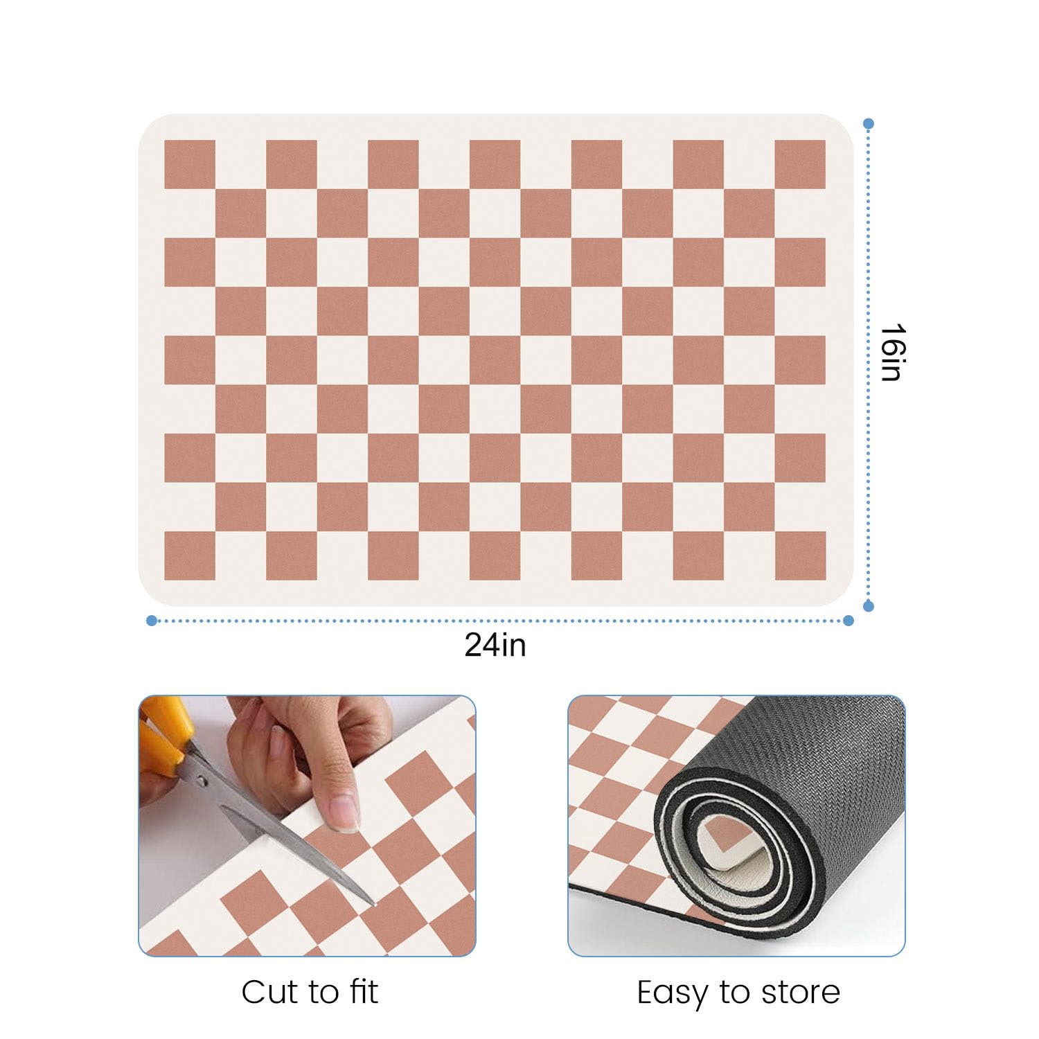 Clinuse Coffee Mats diatomite surface demonstrates rapid drying and spill containment.