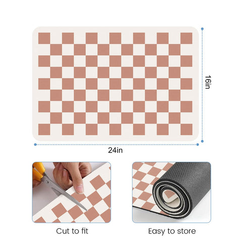Clinuse Coffee Mats diatomite surface demonstrates rapid drying and spill containment.
