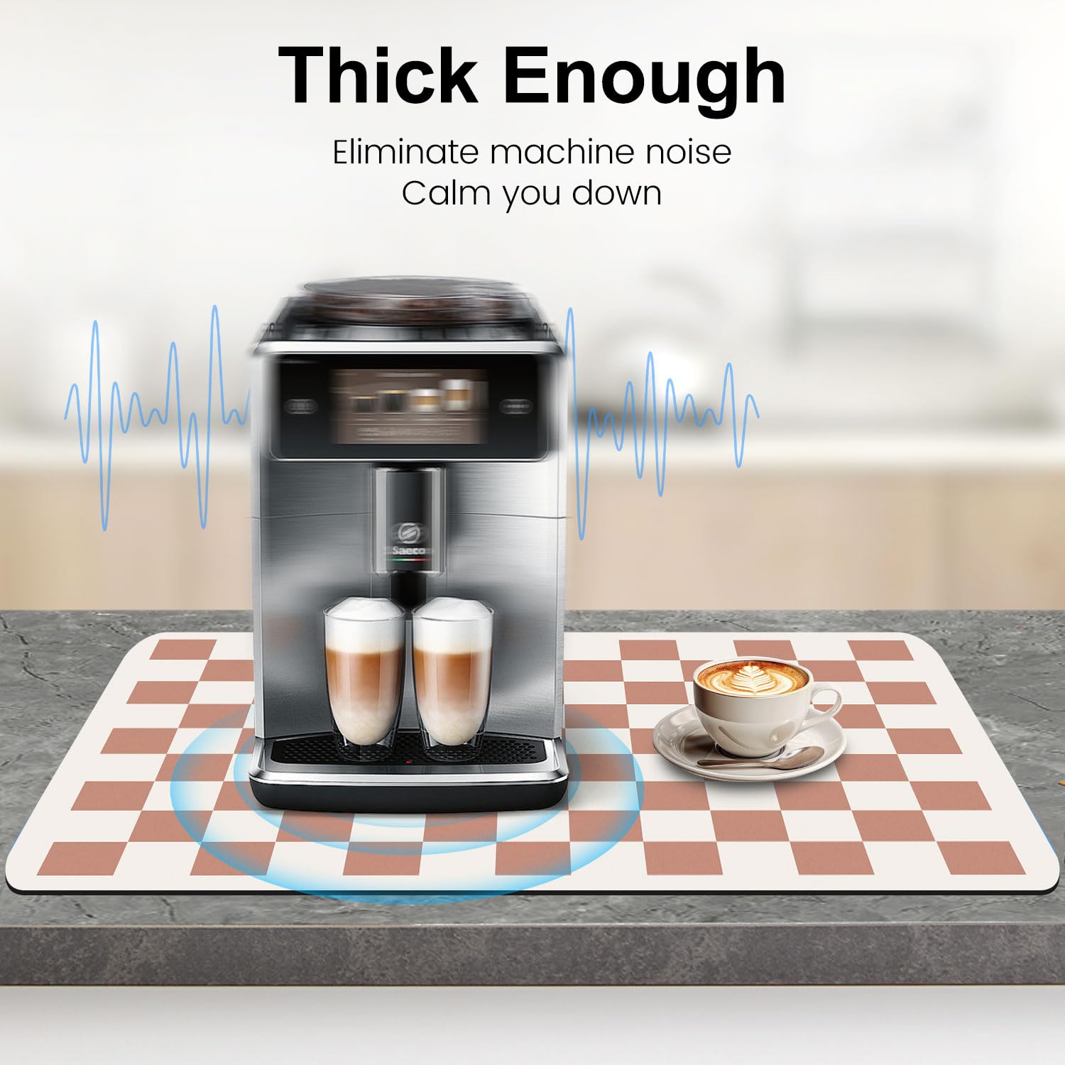Clinuse Coffee Mats heat-resistant protection for countertops and hot brewing equipment.