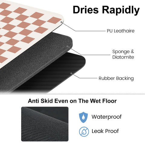 Clinuse Coffee Mats easy to clean despite coffee stains and spills.