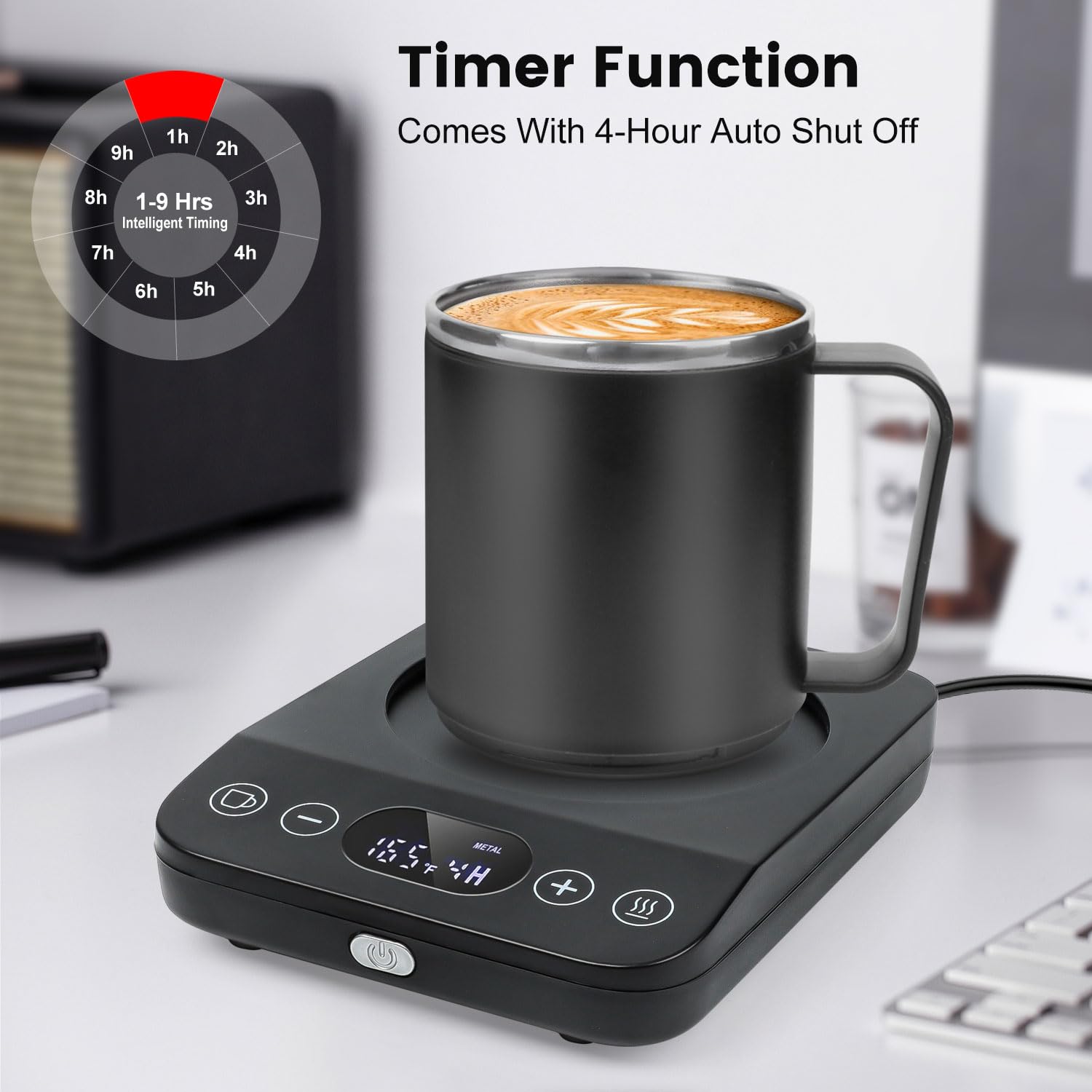 Versatile use: beverages and small items kept warm with Clinuse warmer