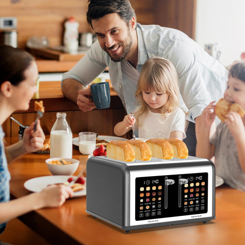 Clixane toaster digital timer display highlights countdown timing.