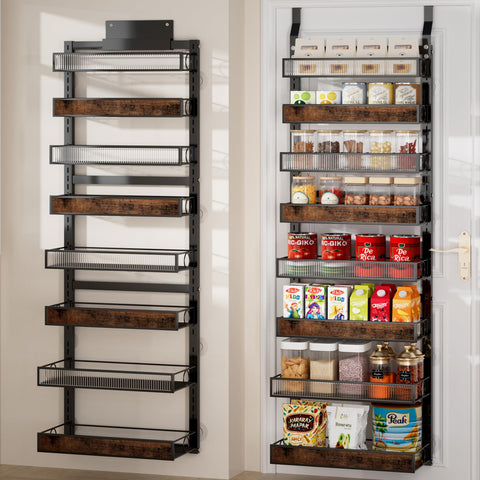Clothink 8-tier over-the-door pantry organizer for space-saving storage