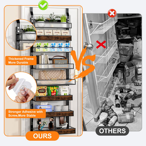 Clothink spice rack with jars and snacks for easy access