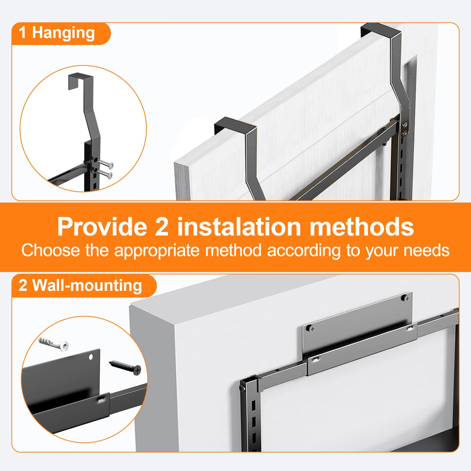 Clothink wall-mounted rack saves counter space in the kitchen