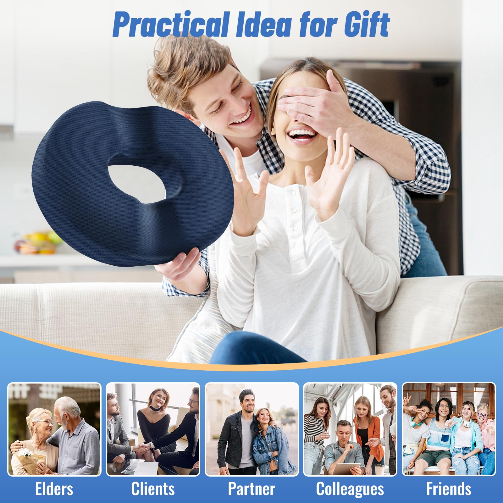 CloudBliss donut pillow makes a thoughtful gift for comfort seekers.