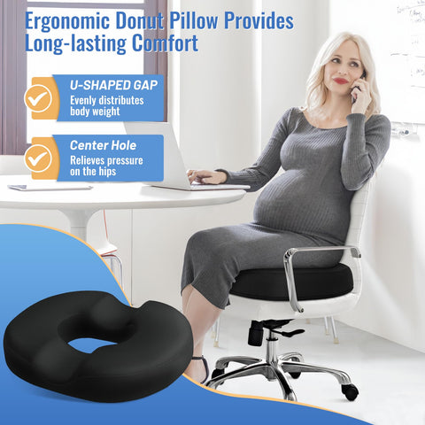 CloudBliss memory foam core cushions the tailbone during extended seating