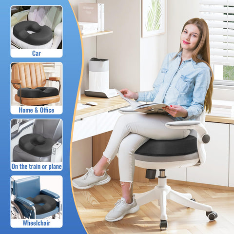 CloudBliss portable seat cushion travels easily from home to car