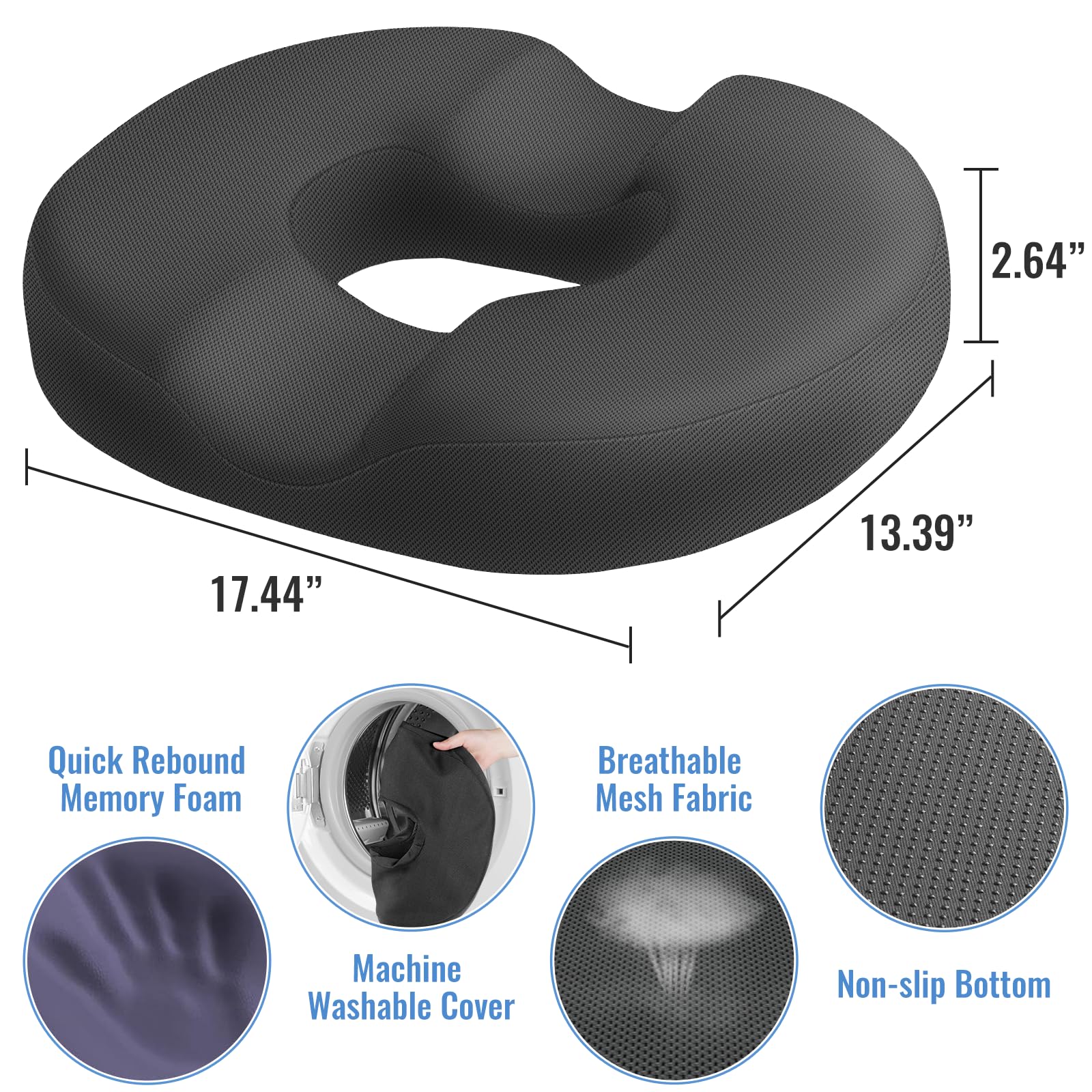 CloudBliss tailbone-support foam cushions long seating with comfort